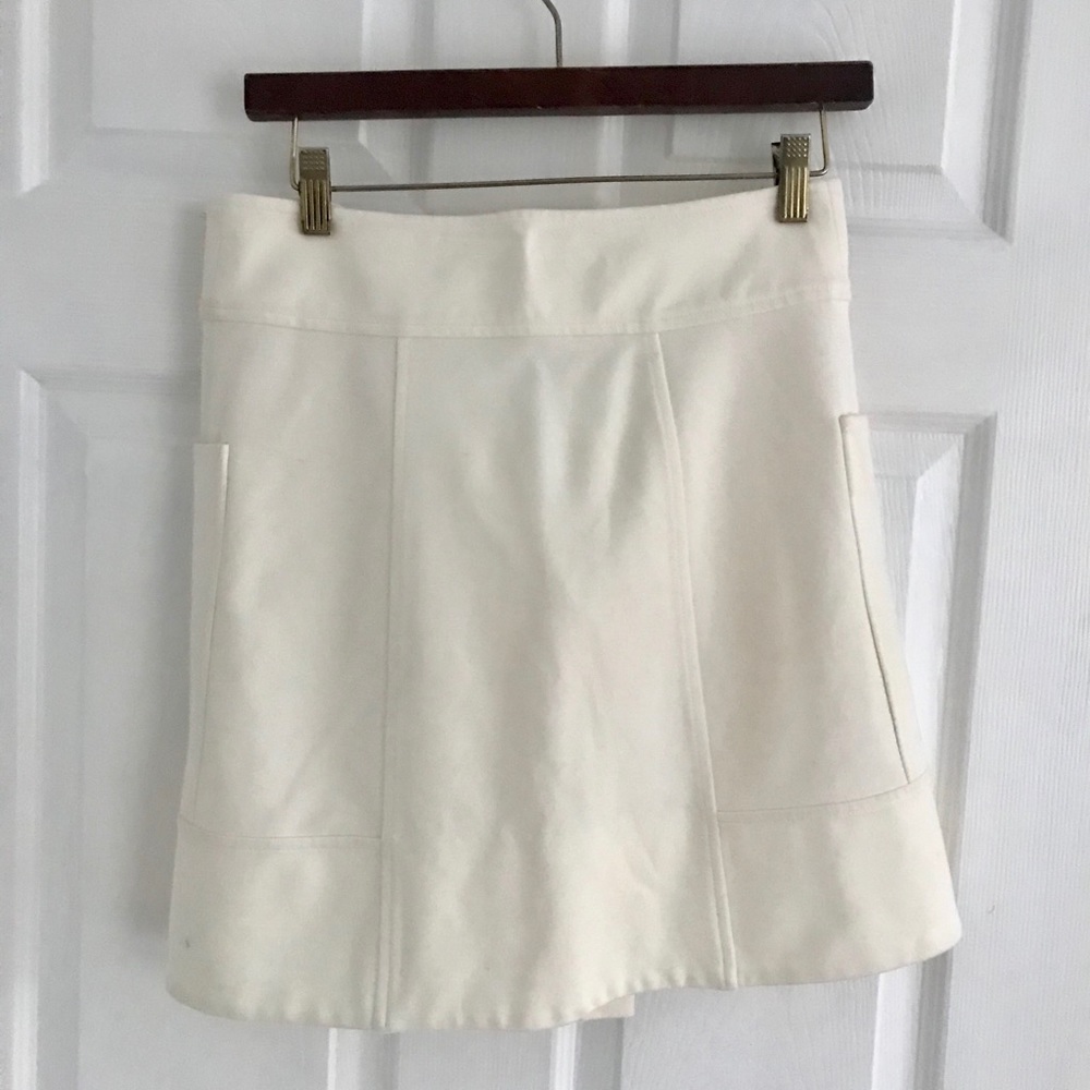 Diane von Furstenberg  ecru wrap skirt - Picture 9 of 11